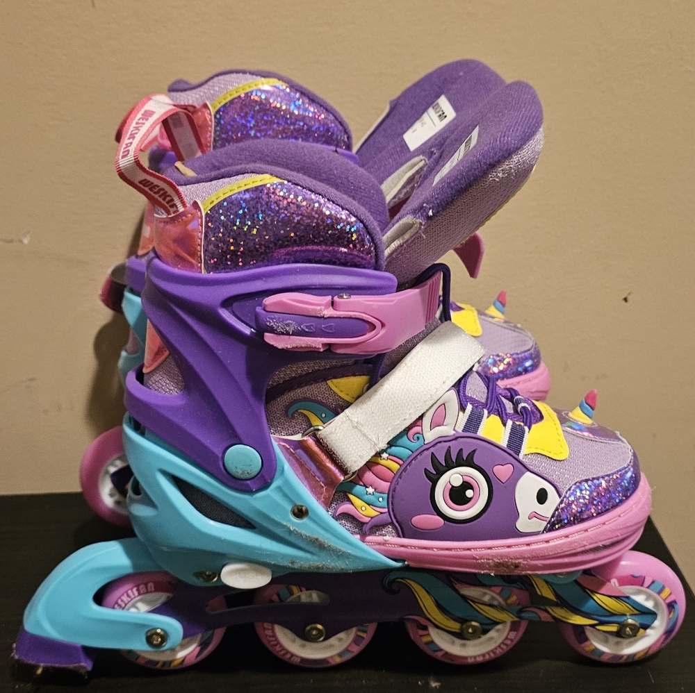 Colorful Unicorn Roller Skates